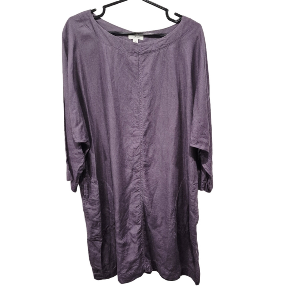 Wilfred Delphine Lagenlook Purple Mini Dress
